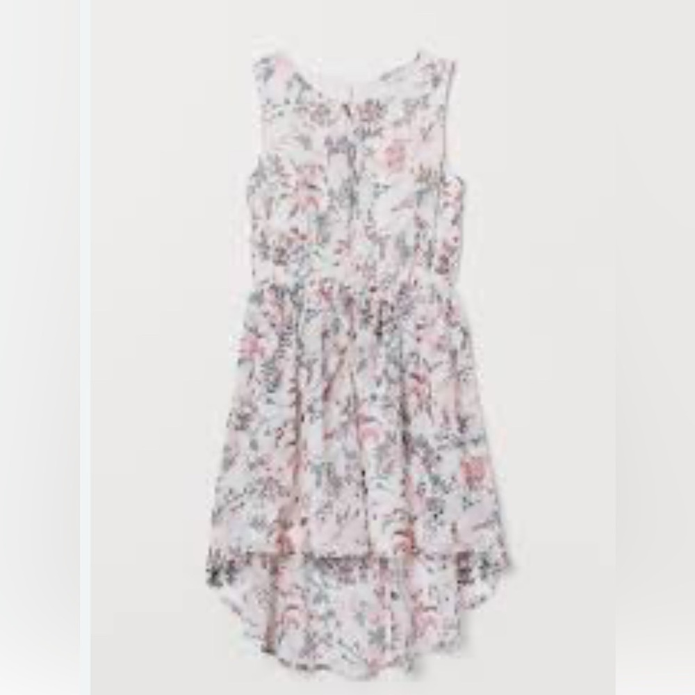 H&M girls patterned chiffon dress